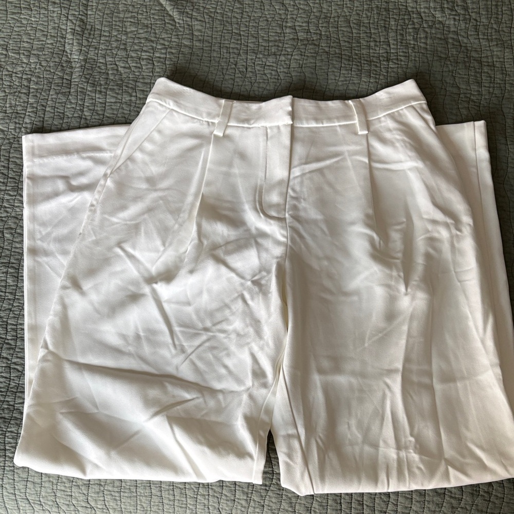 Reformation White Trousers